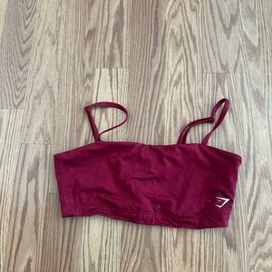 Gymshark Burgundy Cropped Tank Top